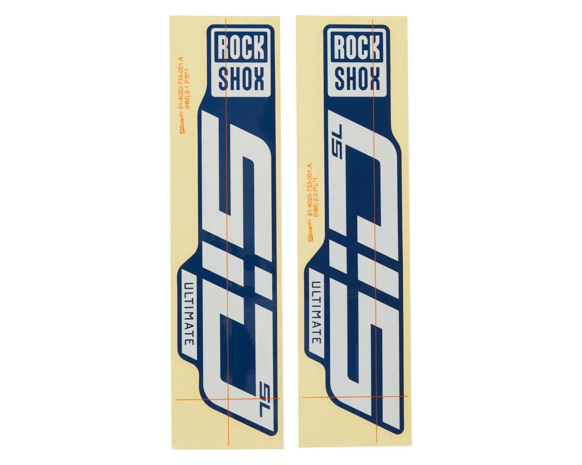 RockShox Fork Decal Kit (SID SL Ultimate) (Foil Blue) (27.5/29")